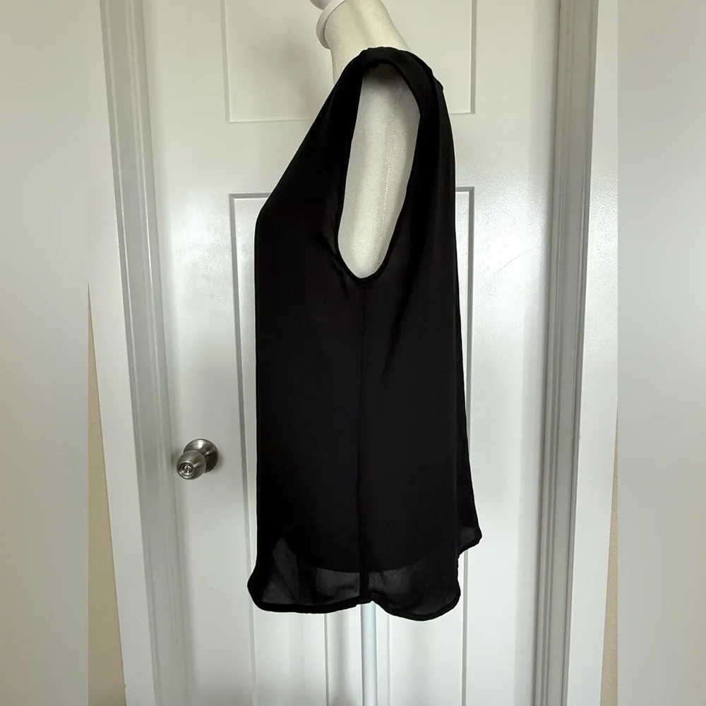 J J.Crew Black Sleeveless Tunic Top – XS